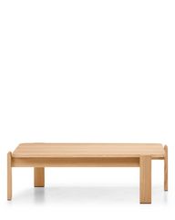 Beistelltisch rechteckig aus Massivholz Eiche 