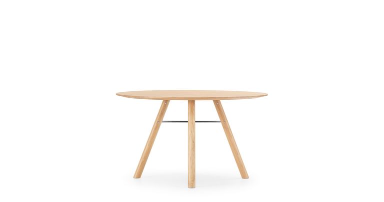 Runder Massivholtisch in Eiche