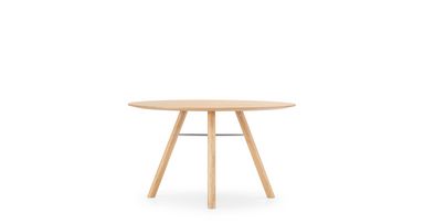 Runder Massivholtisch in Eiche