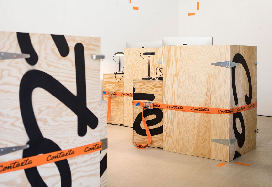 Werkzeuglos monierbare, mobile Arbeitsmöbel, Agentur Contexta