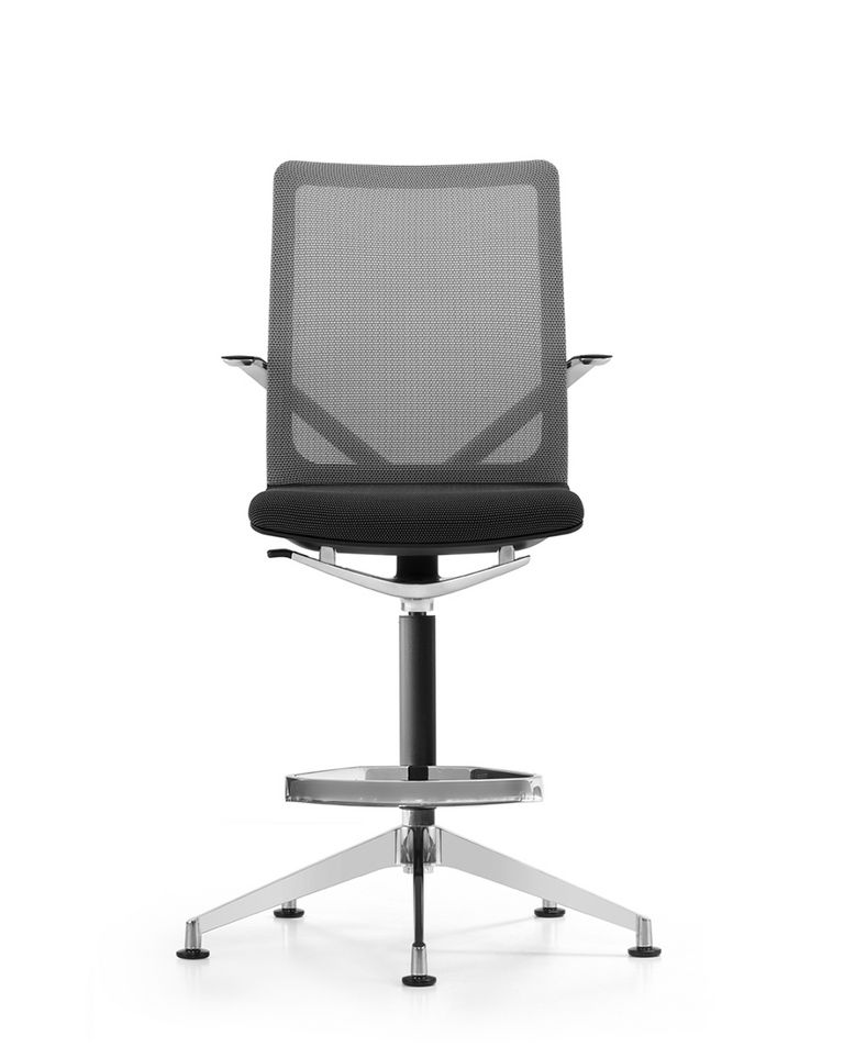 Hochstuhl Bürostuhl Linq mit Fussbügel