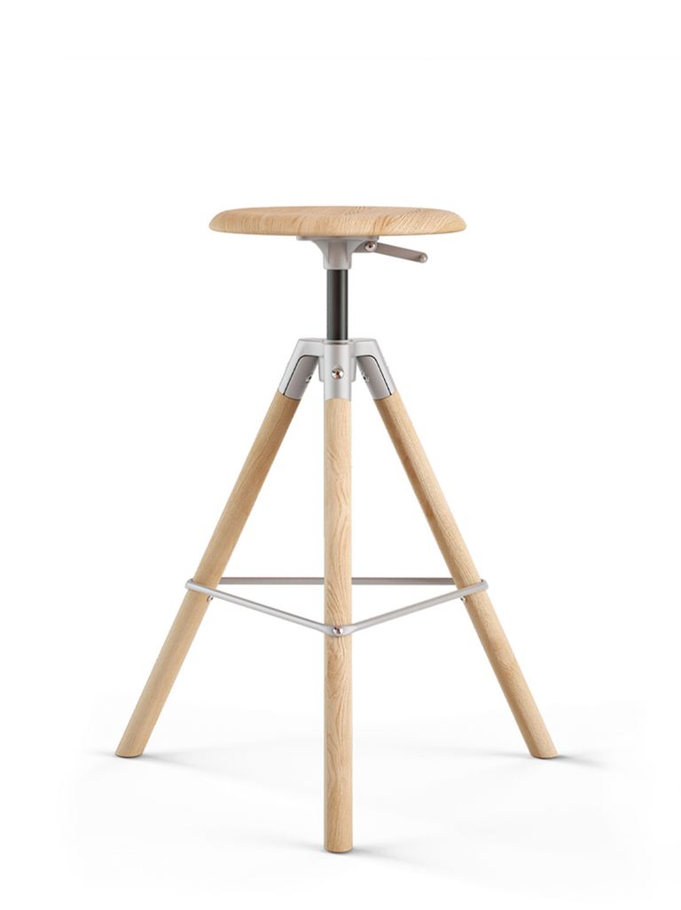 Modell 112 Atelierhocker hoch Holz