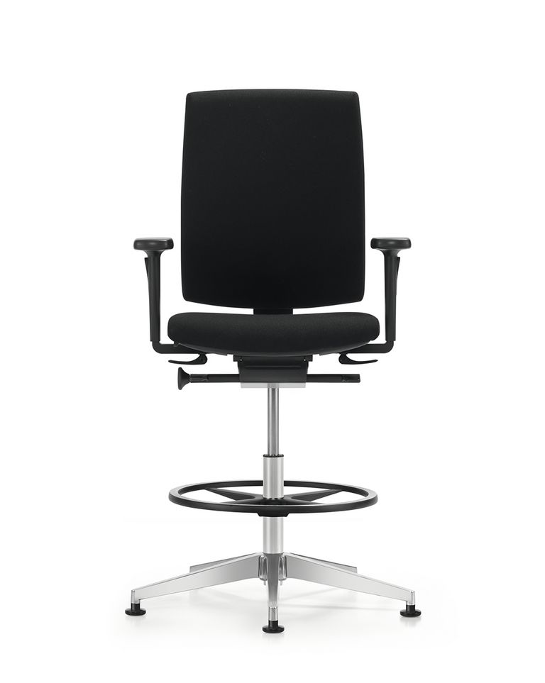 Bürostuhl Hochstuhl Kyra mit Fussbügel