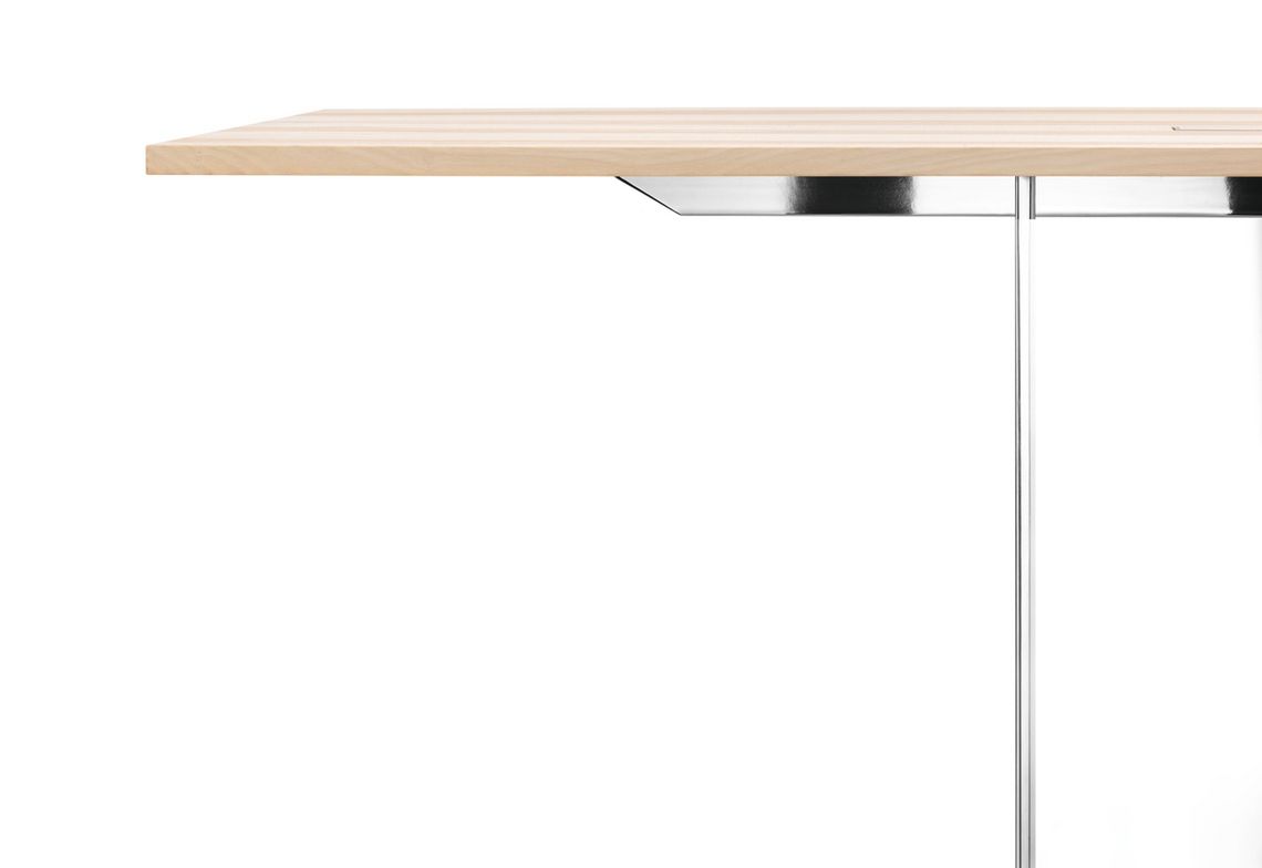 Tischplatte Massivholz von Adapt Konferenztisch Nahaufnahme