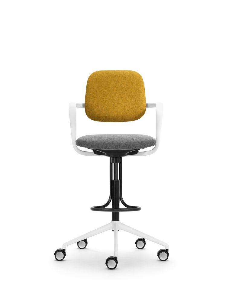 Hochstuhl Bürostuhl Ategra mit Fussbügel
