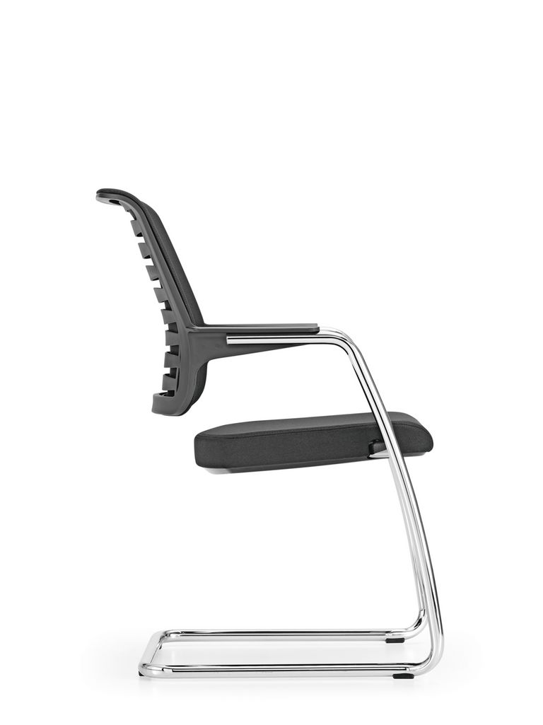 Connexion Seitenansicht Freischwinger mit Netzrücken