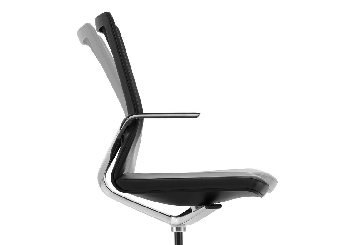 Ergonomische Funktion: Bürostuhl Linq mit geneigtem Rücken durch Neigemechanik