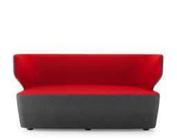 Sessel Vorderansicht zweifarbig gepolstert