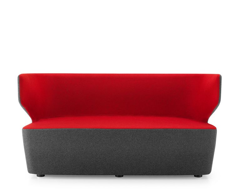 Sessel Vorderansicht zweifarbig gepolstert