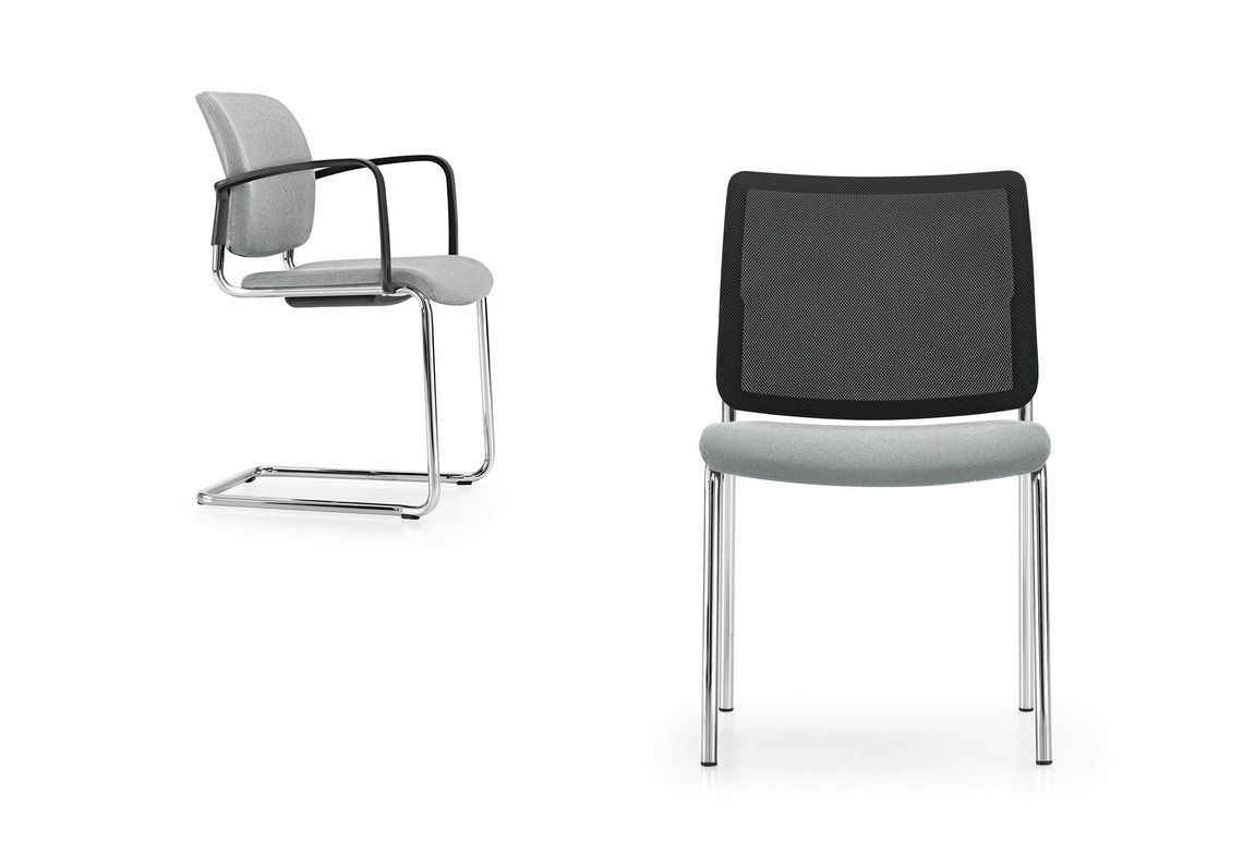 Freischwinger und Vierbeinstuhl Yanos