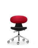 Schreibtischstuhl Simplex 3D mit Aluminiumfuss, Frontansicht