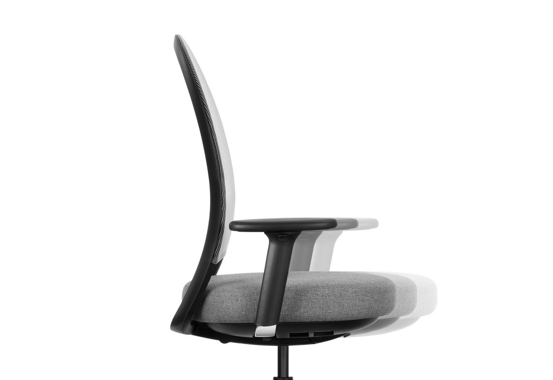 Schreibtischstuhl Marva Net mit Tiefenverstellung des Sitzes