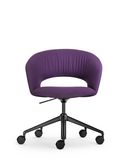 Bürostuhl mit schwarzem 5-Sternfuss höhenverstellbar