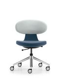 Bürostuhl Simplex 3D mit zweifarbiger Polsterung, Frontansicht