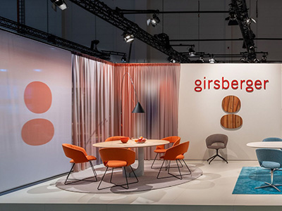 Messestand Girsberger auf der imm cologne 2024